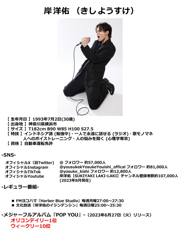 斬波×岸洋佑」スペシャルライブ開催決定!! 新感覚歌謡!＋リスペクト